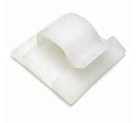 Lot de clips de câble autocollants multifonctions - Clips de fil - Pack de 50 (8 mm, blanc)