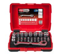 KS Tools – Lot de coffrets de douilles traversantes 922.0648 – 1/4, 3/8, 1/2