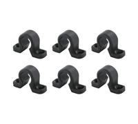Lot de Colliers Plats en Composite pour Volets Battants et Persiennes - Fixation Solide et Discrète - Accessoires de Montage Espagnolette - Disponible en Noir ou Blanc - kit Rénovation (4, Noir)