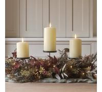 Lot de Composition Automnale avec Trio de Porte-Bougies & 3 Bougies LED TruGlow®