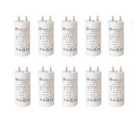 Lot de Condensateurs 3,5 uF pour réparation de volet roulant SOMFY, SIMU. Condensateur cylindriques à 2 cosses Faston 2,8 spécial remplacement pour moteur 8Nm à 10Nm de volet. (10)