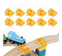 Lot de connecteurs - Étirement en bois pour assemblages lisses - Accessoires de jouets - Kit de chemin de fer pour tout-petits, aire de jeux, cadeau d'anniversaire, boîte de rangement, kit de voyage