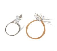 Lot de cordes de lyre pour lyres de style harpe avec 15, 16, 19, 21, 24 cordes en laiton et nylon pour une durée de vie prolongée (24 cordes en laiton)