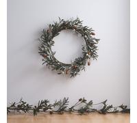 Lot de Couronne et Guirlande Classiques à Glands de Chêne