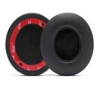 Lot de coussinets d’oreille + mousses + housses similicuir pour Beats Solo4 - Noir - Remplacment d’oreillettes