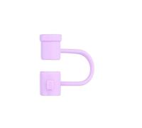 Lot de couvercles de paille en silicone réutilisables compatibles avec 6 8 mm, dix couleurs, parfait pour les voyages, les pique-niques, le fitness, la décoration de fête (B, taille unique)