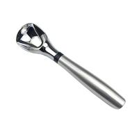 Lot de cuillères à glace de cuisine en acier inoxydable - Ustensiles à dessert - Cuillère en métal - Petit et grand portionneur