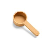 Lot de cuillères doseuses à café en bois, cuillères à poudre en bois de noyer foncé et hêtre, cuillères doseuses à café, cuillère à café pour grains moulus, café expresso et tisane (bois de hêtre, 20