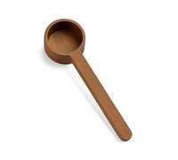 Lot de cuillères doseuses à café en bois de noyer foncé et hêtre, cuillères doseuses à café, cuillère à café pour grains moulus, café expresso et tisane (bois de noyer, 25 ml)