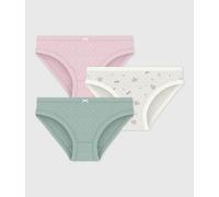Lot de culottes enfant en coton ajouré imprimé fleuri Petit Bateau - multicouleur - Taille 2 ans 2A multicouleur