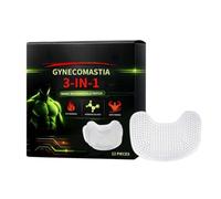 Lot de de compression de pour homme - Extrait de curcuma, paisant raffermissant respirant soins de la peau - Pansements hydratants nourrissants pour la peau du sein d'homme