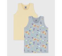 Lot de débardeurs enfant en coton imprimé phosphorescent Petit Bateau - multicouleur - Taille 8 ans 8A multicouleur