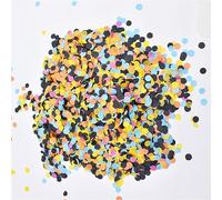 Lot de décorations de fête - 30 g - 1 cm - Pastel - Confettis macaron arc-en-ciel licorne - Papier de décoration de fête d'anniversaire - Mariage - Rose et bleu - Vaisselle pour fête prénatale (9