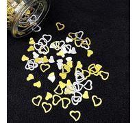Lot de décorations de fête de 15 g - Confettis de mariage - Pégion - Cœur - Paillettes en forme de fer à cheval - Fournitures de décoration de table (GS Heart)