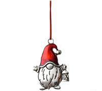 Lot de décorations de Noël en fer avec mini flocons de neige et cheval à bascule pour pendentif elfe style rétro vintage pour décoration d'arbre et couronne (E)