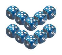 Lot de dés de poche en acrylique à 6 faces, performance de roulement lisse, 1,2 x 1,2 x 1,2 cm, compacts et robustes, accessoires de rassemblement idéaux pour femmes, hommes, adolescents