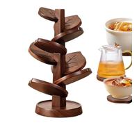 Lot de dessous-de-verre en bois en forme d'arbre | Dessous de verre antidérapant pour salle à manger, appartement, casseroles chaudes