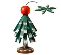 Lot de dessous de verre pour sapin de Noël - Résistants à la chaleur - Avec support - Décoration de Noël en bois - Pour décoration de table, bol, assiette, maison, cuisine, ferme, bureau, restaurant