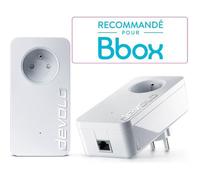 Lot de deux adaptateurs CPL Devolo dLAN 1200 + avec prises intégrées