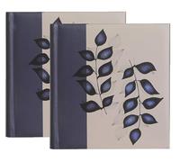 lot de deux albums photos 2 nature3 bleu 200 pochettes 11x15