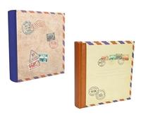 lot de deux albums photos travel3 200 pochettes 11.5x15 cm avec memo