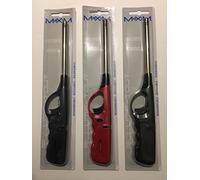 Lot de deux Allume gaz Briquet avec embout métal rigide rechargeable hyper pratique : cuisinière, barbecue, bougies,...