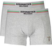 Lot de deux boxers taille élastique Logo Aeronautica Militare : Taille - 2XL Taille : 2XL