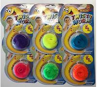 Lot de Deux Chenilles Magiques - Deux Couleurs différentes - Tirez discrètement sur Le Fil Invisible, la Chenille se faufillera Partout !