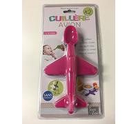 Lot de Deux Cuillères Avion -Couleur : ROSE