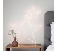 Lot de Deux Décos Étoiles Lumineuses Osby à LED à Piles