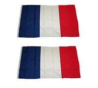 Lot de deux Drapeaux FRANCE neuf sous blister 150 x 90 cm