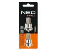 Lot de deux embouts de visseuse placo 1/4 NEO TOOLS 06-040