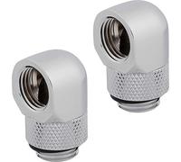 Lot de Deux Embouts Rotatifs 90° Corsair Hydro X Series Chrome