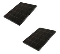 Lot de deux filtres charbon 235X190X10 mm Hotte 33005521 ELECTROLUX, AEG, ARTHUR MARTIN ELECTROLUX, FAURE, PROGRESS, BEST