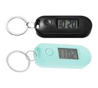 Lot de Deux Montre Numérique de Poche pour Examen, Rentrée Scolaire | Porte-clés Étudiants en Plastique, Compact et Léger, Lisible, à Accrocher au Paquet, Ceinture, Paquet à Dos