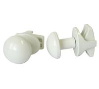 Lot de deux patères O pour sèche-serviettes