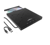 Lot de deux pièces Lecteur CD/DVD Externe USB 3.0 Graveur Enregistreur Portable RW/ROM 4 Ports USB A et 2 Lecteurs Cartes TF/SD, Unité CD/ Externe