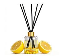 Lot de diffuseurs d'huile de verveine citron, 150 ml, diffuseur parfumé avec bâtons pour décoration d'étagère de salle de bain
