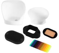 Lot de diffuseurs Flash Flash Diffuseur Dome Bounce Diffuseur de Flash Portable pour Appareil Photo, élimine la lumière et l'ombre, Facile à Installer