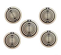 Lot de disques d'énergie de polarisation pour soulager la douleur naturelle pour maux de tête, douleurs musculaires, théorie des cinq éléments Noir 10 cm