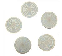Lot de disques d'énergie de polarisation pour soulager la douleur naturelle pour maux de tête, douleurs musculaires, théorie des cinq éléments, 10 cm (blanc)