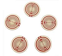 Lot de disques d'énergie de polarisation pour soulager la douleur naturelle pour maux de tête, douleurs musculaires, théorie des cinq éléments, 10 cm (rouge)
