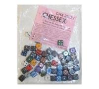 lot de dix petits dés à 6 faces opaques