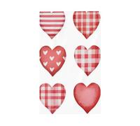 Lot de drapeaux rouges en forme de cœurs - 91 x 152 cm - Avec œillets - Décoration d'intérieur ou d'extérieur