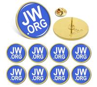 Lot de épingles à revers en métal pour Témoins de Jéhovah de Jw.org - Lot de 10/20/50/100 broches pour vêtements, sacs, chapeaux, 20 mm, Fer