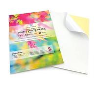 Lot de Feuilles d'Étiquettes Autocollantes A4 Blanches Mates | 10 Feuilles