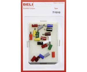 Lot de fiches bananes Ø de la broche: 2.6 mm BELI-BECO 7/1010 1 set