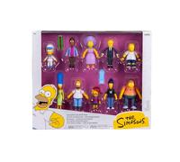 The Simpsons - Licence Officielle - Jakks Pacific - Lot de Figurines Springfield 6,5 cm - Mini Personnages Série Télé Les Simpson - Collection Dessin Animé - Jeu Imaginatif Enfant Figurines Télé