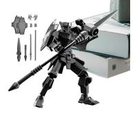 Lot de figurines d'action - 4 x 13 cm - 13 figurines de robot - Bouclier Justice - de guerrier - 13 articulations - Modèle - Montage en ABS - Transformable - Mobile - Décoration pour la