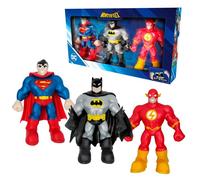 Bizak MONSTERFLEX DC 64392024 Lot de 3 Figurines de Vos Super-héros préférés, Extensible et élastique, 25 cm, à Collectionner, pour Adultes, Fans de Collection pour Enfants à partir de 6 Ans
